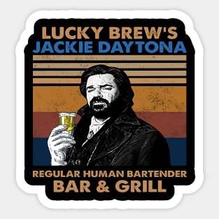 Vintage Lucky Brews // Jackie Daytona Sticker